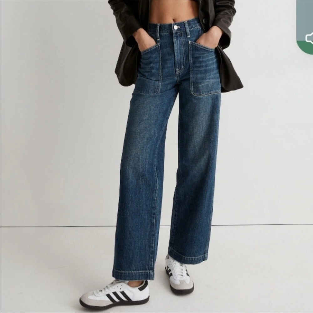Madewell- Perfect Vintage fit- wide leg w/ deep pockets